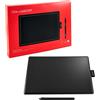 Wacom One By Wacom Medium Tavoletta Grafica Con Penna, Nero/Rosso, 20.6 x 28.9 x