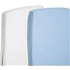 For Your Little One 2 x lenzuolo compatibile con Snuzpod - Culla 100% cotone - bianco/blue-by for-your-little-one