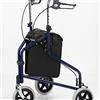 Days Tri Wheel Walker with Loop Lockable Brakes, Easy to Manoeuvre & Height Adjustable Limited Mobility Aid, Comfortable Hand Grips, Folds Flat for Storage, Chrome, (Eligible for VAT relief in the UK)