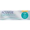 ACUVUE OASYS 1-Day per astigmatismo; Lenti a contatto giornaliere; visione chiara e stabile per tutto il giorno,comfort elevato;+1.75 diottrie; Cilindro -1.75 ; Asse 180 ; BC 8.5; DIA 14.30; 30 lenti
