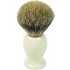 Fantasia - Pennello da barba schiena zupf - Peli Di Tasso, manico in plastica Crema, Anello - Diametro 21.5 mm