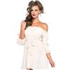 Leg Avenue bianco abito costume contadine, Bianco (Blanc), M/L