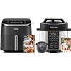 COSORI Friggitrice ad aria calda COSORI XXL Turbo Blaze, friggitrice ad aria da 6 litri con 5 livelli di velocità e pentola a pressione, 9 in 1, multicooker con 14 funzioni