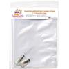 Framboiselle 8839 - Kit 6 tasche usa e getta + 2 beccucci in acciaio inox per macaron, diametro 1 x altezza 5,4 cm, motivo stella, diametro 0,9 x altezza 4,5 cm