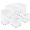 Rotho Fera Set di contenitori (0,5 + 2,1 + 1 l) Fera, plastica (PP), senza BPA, trasparente, (32,3 x 22,3 x 17,4 cm)