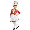Dress Up America Costume da Maggiorata per Bambina - Uniforme della Banda Musicale Rossa, Vestito da Tamburina e Direttrice con Gonna e Cappello