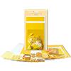 Ursus- Set d'Auguri Greetings Sun, Formato 2 x 2 con Buste, 100 Adesivi, per Creare Biglietti Personalizzati, Colore Sole, 56100001