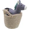 Wilberry Animali domestici in Cestini Asino Peluche, blu