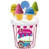 Mondo Toys Boy Ice Cream Bucket Set, Set Mare Renew Toys con Secchiello, Setaccio, Formine Coni Gelato e Cucchiaino Inclusi, 28635