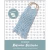 Pracht Creatives Hobby 5953-60441 Set di artigianato per la creazione di una borsa in rete macramè, completo di cordoncino in carta riciclata azzurro, anelli in legno e istruzioni