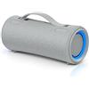 Sony SRS-XG300 - Speaker portatile Bluetooth wireless con suono potente e illuminazione incorporata, resistente all'acqua, durata della batteria di 25 ore e Ricarica Rapida - Grigio Chiaro