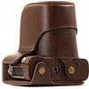 Megagear Mg173 Fujifilm X-A5, X-A3, X-A2, X-A1, X-M1 Ever Ready Custodia In Finta Pelle Per Fotocamera Con Tracolla Marrone Scuro