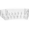 Fantasia 51003 - Organiser per cosmetici semi circolare, vuoto, 28,2 x 11,9 x 6,5 cm, in acrilico