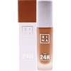 3INA MAKEUP - The 24h Foundation 667 - Marrone caldo Fondotinta con Sottotono Giallo - Fondotinta Coprente Professionale - Fondotinta Liquido per Colore Uniforme - Vegan - Cruelty Free