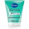 NIVEA Derma Skin Clear Scrub Viso (1 x 150 ml)— Trattamento viso esfoliante anti anti punti neri — Esfoliante viso con acido salicilico e niacinamide — Detergente viso per pelli con imperfezioni