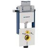 Geberit Kombiflex 110010001 - Elemento per WC a parete, 98 cm, con sciacquone Omega da 12 cm, doppio scarico, profondità di montaggio regolabile, colore: Bianco