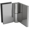 KL-Megla Nastro porta doccia Wellness HS 90° parete in vetro, interno destro, ottone cromato lucido