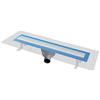 First Plast PRBH606IN Canale Sifonato Doccia in ABS con Griglia INOX, Punto