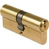 Amig - Cilindro di sicurezza - Serratura per porte - Bombina a doppia frizione - Antitrappo e antiperforazione - Include 3 chiavi - Oro opaco - Misure: 80 (35-45 mm)