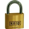 Kasp K12550A4 Lucchetto in ottone premium, 50 mm, a chiave unica