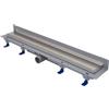 Fluidmaster LIV STANDARD WALL - Griglia da 650 mm, scarico da 40 mm, altezza 65 mm (regolabile da 65 a 87 mm), cornice da 15 mm, portata di 35-38 l/min (EN 1253-2), capacità di carico K3 (300 kg).