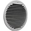 La Ventilazione GINT200R Griglia di ventilazione tonda in acciaio Inox430 con rete antinsetti,da sovrapporre. Diametro 230 mm.