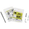 INDEX A PERFECT FIXING TASSELLI Set easykit | composto da: 4 Zone di spreizduebel: (T4S Ø8, Nylon), truciolare vite (5,0 X 50, zincato giallo), RAMPINO a vite (4,4 X 37, zincato) 1 trapano (8 X 120) | Confezione da pezzi