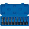 Draper 99184 - Set di punte a bussola, 1/2, 1/2, lunghezza 78 mm, confezione da 9 pezzi