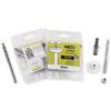 INDEX A PERFECT FIXING TASSELLI Set easykit | composto da: lavabo befestigungen SA ln08100 (zincato, premontato) + punta trapano per muratura 8 X 120, Set da pezzi
