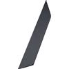 Furnipart Listello Streamline LA96 mm - Moderna maniglia per mobili da avvitare, alluminio nero opaco