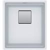Franke Kubus 2 KNG 110-37 - Lavello da incasso, rettangolare, fragranito, bianco, 1 ciotole, rettangolare
