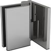 KL-Megla Wellness HS - Nastro per porta doccia a 90° in vetro, esterno sinistro, ottone cromato lucido