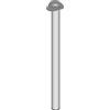 Element System, Set da 4 gambe cilindriche per tavolo, in acciaio, incl. piastra di ancoraggio, lunghezza 90 cm, diametro 60 mm, 4 colori 11102-00082, Alluminio (weißaluminium), 91 cm