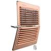 La Ventilazione LADFR2323RA Griglia di ventilazione quadrata pieghevole in rame con rete antinsetti, dimensioni 228x228 mm