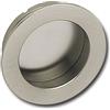 MRLION Maniglia a conchiglia Ø 40 mm, ingresso Ø 35 mm, ottone nichelato opaco