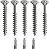 vasalat Spax - Set di viti per legno con filettatura completa/parziale + punta Torx | 5 misure: 3 x 30; 4 x 40; 4,5 x 45; 5 x 80; 6 x 100 | acciaio inox A2 - antiruggine