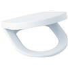 Gala Blue - Sedile fisso per WC bianco lucido, include kit di fissaggio e cerniere in acciaio inox, colore bianco, misure 36 x 4 x 46 cm - Modello G5148501