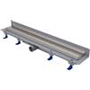 Fluidmaster LIV STANDARD WALL - Griglia da 750 mm, scarico da 40 mm, altezza 65 mm (regolabile da 65 a 87 mm), cornice da 15 mm, portata di 35-38 l/min (EN 1253-2), capacità di carico K3 (300 kg).
