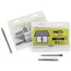 INDEX A PERFECT FIXING TASSELLI Set easykit | composto da: Universal Tassello (T della NUX e, 8 X 80, a testa esagonale, zincato), Trapano per muratura (8 X 120 mm) | Set da pezzi
