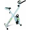 Tecnovita by BH OPEN&GO BIKE YF90 Cyclette da camera pieghevole bianca con freno magnetico e volante d'inerzia equivalente a 8 Kg