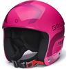 Briko, HELMET Unisex bambino, Shiny Red Violet-Metallic Pink, XS
