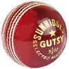 SS Gutsy Leather Cricket Ball (Red, Pack of 6)| Water Proofed Leather Ball | Suitable for Practice Game | Tournament Game Cork