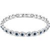 SWAROVSKI 5733401 Bracciale Tennis Una Angelic Taglio Round Blu