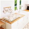 PETTI Artigiani Italiani - Coprifornello, Coprifornello e Coprifuochi Cucina, 1 pz Coprifornello in Cotone 48x73 cm Lidia Beige 100% Made in Italy