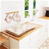 PETTI Artigiani Italiani - Coprifornello, Coprifornello e Coprifuochi Cucina, 1 pz Coprifornello in Cotone 48x73 cm Lidia Marrone 100% Made in Italy