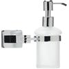 MSV homeXpert MSV 141450 Bari-Dispenser per Sapone Liquido in Ottone Cromato, in Metallo, 12,4 x 9,8 x 16 cm