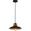 Homemania Lampada a Sospensione Felix Nero, Oro in Metallo, 30 x 30 x 100 cm