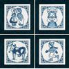Lanarte Delft Blue set, N a, 12 x 12 cm