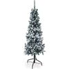Briconess.com Albero di Natale slim innevato h.180 cm, Sestriere 436 rami