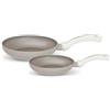 Pensofal, Set padelle, Serie White Diamond®, Set 2 pezzi, Alluminio con Rivestimento Antiaderente a 6 Strati, Diametro 20 + 24 cm, Maniglie soft touch, In scatola regalo, Adatta all'induzione, Bianco
